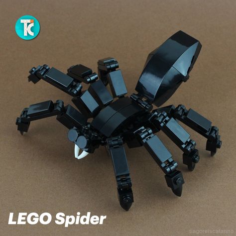 Spider Tutorial, Lego Spider, Lego Room, Lego Pieces, Lego Projects, Halloween Spider, Cool Lego, My Youtube Channel, How To Build