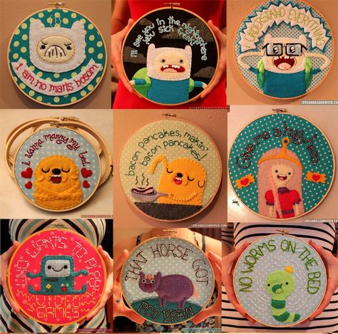 Adventure time embroidery ideas Art Adventure Time, Adveture Time, Quotes Adventure, Septième Art, Pattern Quotes, Pola Sulam, Cadeau Photo, Adventure Time Art, Adventure Quotes