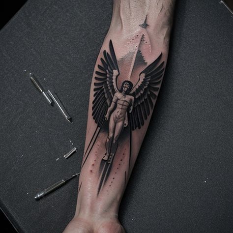 Soaring Towards the Sun: An Icarus Tattoo - Creative Tattoo Ideas Icarus Wings, Icarus Tattoo, Creative Tattoo Ideas, Creative Tattoo, Greek Myth, Towards The Sun, Closer To The Sun, Wings Tattoo, Greek Myths