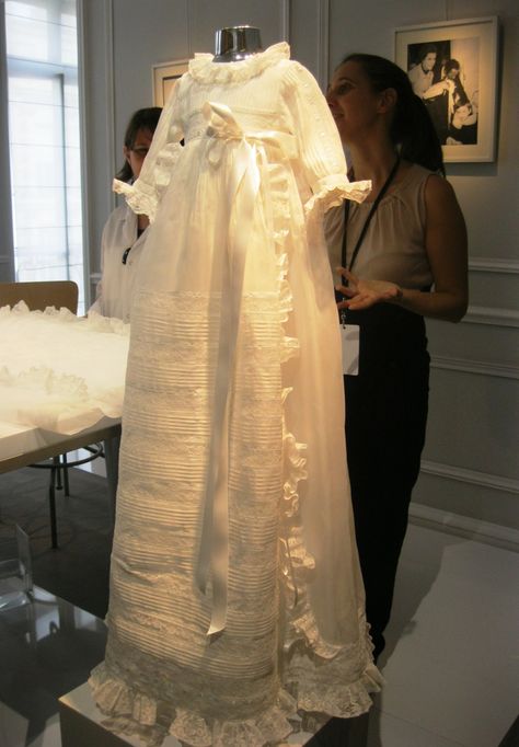 Visiting the Dior couture salons on avenue Montaigne – Ritournelle Blessing Gown, Baby Heirloom, Blessing Dress, Bless The Child, Baby Dior, Heirloom Dresses, Baptism Outfit, Vintage Baby Clothes, Christening Gown