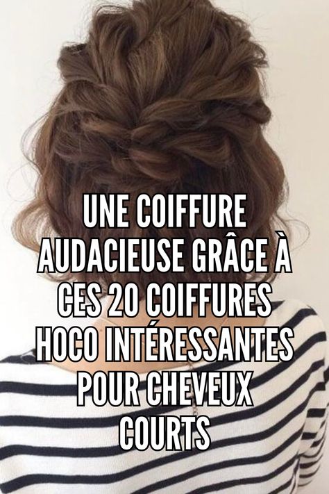 Bien que cette coiffure puisse sembler difficile au premier abord, soyez assuré qu'elle est en fait très facile à réaliser. Elle vaut vraiment la peine d'être essayée car le résultat est fantastique.

Que pensez-vous de cette coiffure hoco pour cheveux courts 
// Crédit photo : Instagram @tlcnaturals Photo Instagram, Instagram