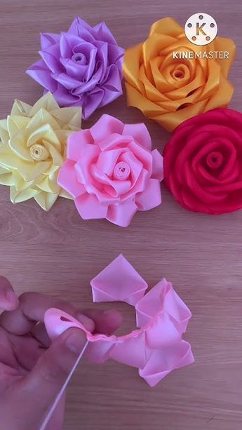 Coffee Filter Flowers, Ribbon Rose, Making Hair, Flowers Rose, Gift Diy, Ribbon Roses, Flowers Gift, Making Hair Bows, Diy Ribbon