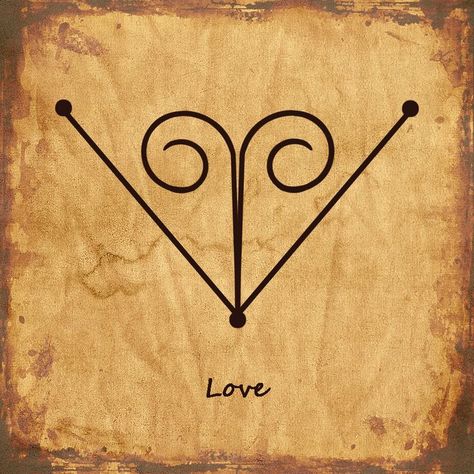 Sigils For Love, How To Create A Sigil, Good Luck Sigil, Sigil For Love, Love Sigils, Love Sigil, Witch Symbols, Symbole Viking, Sigil Tattoo