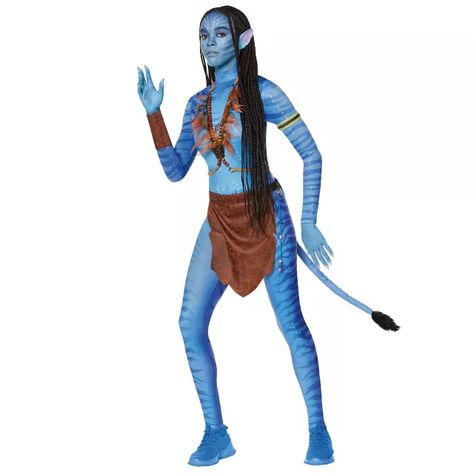 Adult Neytiri Costume - Avatar - Spirithalloween.com Avatar Costume Women, Neytiri Costume, Avatar Costume, Loin Cloth, Titanium Belly Ring, Titanium Jewelry, Black Horse, Pride Tshirts, Movie T Shirts