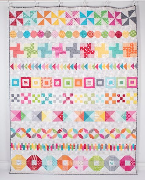 crazy mom quilts: July 2015 Row Quilts, Pretty Quilts, Strip Quilt, Quilt Borders, Row Quilt, Pieced Quilts, Quilts Patterns, Cot Quilt, Medallion Quilt