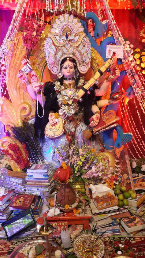 Sarswati puja Sarsati Puja Pandal, Sarsawati Ji Photo, Sarsati Puja Photo Edit, Maa Sarswati Image Hd, Sarswati Maa Photo, Saraswati Puja Video, Saraswati Mata Photo, Sarswati Maa, Lord Saraswati