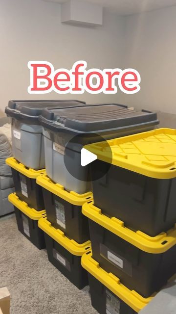 Alex Hansen on Instagram: "I love to help people to get more organized. Do you struggle with a messy house? Is your stuff all over the place? Let me help you with my shelf storage solutions.  If you are in Utah I can install it for you, if you live somewhere else I can also ship it.  . . #storage #storagebins #storagesolutions #storageideas #storagewars #garageorganization #garagegoals #storagebins #storagetote #storagerack #utah #reels #reelsinstagram #organization #totes #storagerack #realstate #utahrealestate #utahrealtor" Bin Storage Ideas Indoor, Shelf Storage Ideas Organizing, Backstock Storage Ideas, Storage Tub Organization, How To Hide Storage Bins, Tote Bin Storage Ideas, Under Table Storage Ideas, Storage Shelf Organization, Organize Garage Ideas Storage