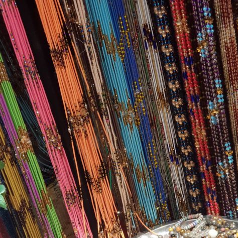 Orange beads, pink beads, blue beads. Read beads Crystal Waist Beads Design, Waist Beads With Crystals, Different Types Of Ties, Types Of Ties, Waist Beads African, Vinyl Disc, Crystals Beads, Beads Designs, Fashion Illustration Sketches Dresses