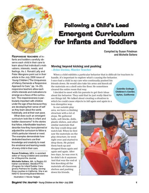 Emergent Curriculum for Infants and Toddlers Curriculum For Infants, How Does Learning Happen, Teaching Kids Respect, Infant Toddler Classroom, Infant Curriculum, Emergent Curriculum, Inquiry Learning, Toddler Curriculum, Toddler Classroom