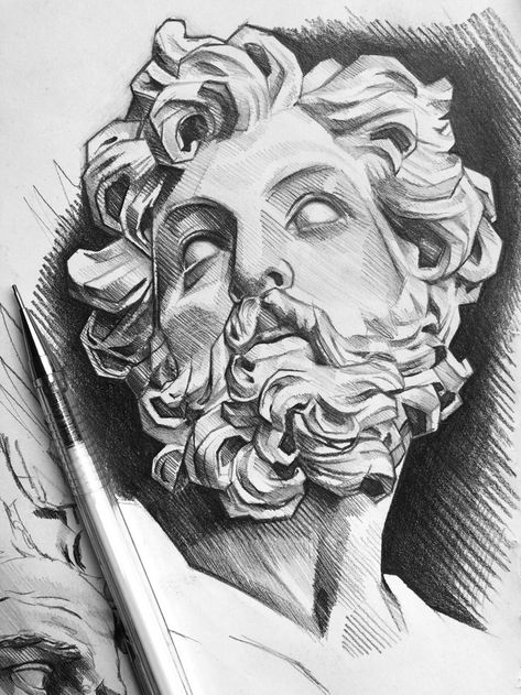 Roman Drawings, Greek Drawing, Pencil Drawing Ideas, Human Anatomy Drawing, Arte Van Gogh, Architecture Drawing Art, Art Tools Drawing, Pencil Art Drawings, Art Drawings Sketches Creative