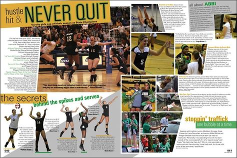 Yearbook Sports Spreads, Yearbook Mods, Yearbook Design Layout, Teaching Yearbook, Yearbook Covers Design, Yearbook Template, Yearbook Class, Yearbook Staff, Yearbook Spreads