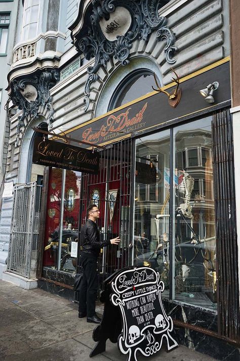 Gothic Bakery Interior, Goth Cafe Aesthetic, Occult Shop Aesthetic, Goth Coffee Shop, Goth Restaurant, Goth Bakery, Gothic Cafe, Gothic Restaurant, Goth Shopping