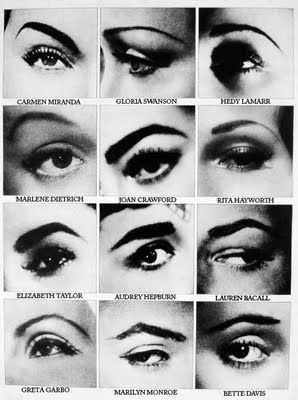 Brow chart  * Apparently i have a Marilyn Monroe eyebrow! Star Eyes, Smoky Eyes, Lauren Bacall, Perfect Eyebrows, Marlene Dietrich, Joan Crawford, Eyebrow Shaping, Old Hollywood Glamour, White Photo