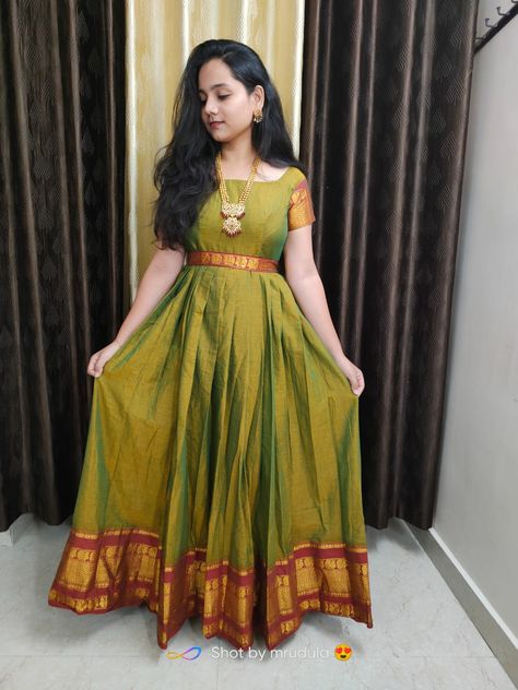 Narayana Peta Long Frocks, Narayanpet Long Frocks Designs Latest, Narayana Pattu Dresses, Narayanpet Dresses Models, Narayanpet Long Frocks With Dupatta, New Long Frock Models, Narayanpet Dress, Pattu Frocks, Long Frock Models