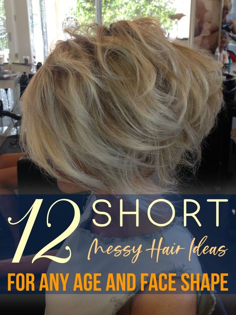 Messy hair ideas are some of the best looks to create, and will make you look effortlessly chic from day to night. Once you’ve learned how to do them, they’ll become second nature for you every morning. From top knots to undone waves, bedhead curls and more, take a look at our favourite messy short hair ideas for women and how to do each one. Choppy Messy Short Hair, Messy Hair Ideas, Short Messy Hair, Short Hair Ideas For Women, Short Messy Bob, Undone Waves, Short Messy Haircuts, Hair Ideas For Women, Messy Bob Haircut