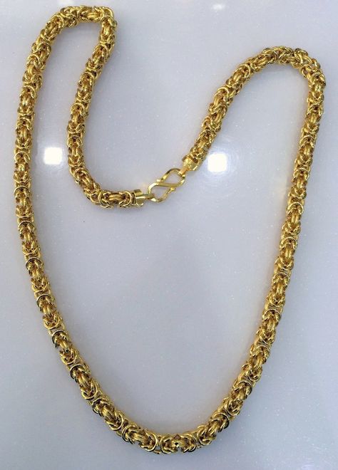 Buy Gold Chain 22 K Gold Link Chain Fine Jewelry Necklace online on Etsy India. Shop for handmade, vintage and unique Necklaces items from ETHNICJEWELART online on Etsy Gents Jewellery, Mens Gold Chain Necklace, Gold Link Chain Necklace, Gold Chain Men, Gold Neck Chain, Fine Jewelry Necklace, Planning List, Chain Jewellery, Men Chain