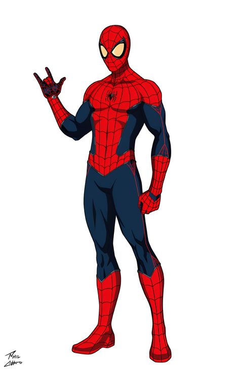 Spider Man New Suit, New Spiderman Suit, Spider Man Custom, Suit Drawing, Phil Cho, Parker Spiderman, Peter Parker Spiderman, Spiderman Suits, Scarlet Spider