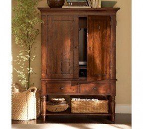 Bedroom Tv Armoire - Ideas on Foter Bedroom Dresser With Tv, Japan Gardens, Armoire Redo, Hutch Cabinets, Tv Hutch, Armoire Ideas, Wooden Armoire, Tv Armoire, Dresser With Tv