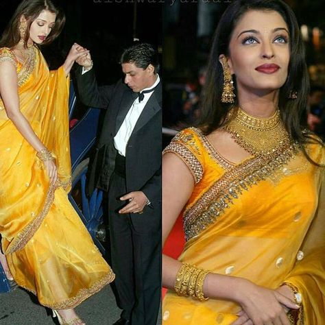 Beautiful Aishwarya Rai Bachchan rocked this Sarre like none other. @bollywoodstylefile 😘😘😘 . Aishwarya Rai Wedding, Wedding Blouse Design, 90s Bollywood Fashion, Indian Designer Suits, Fancy Sarees Party Wear, Sari Blouse Designs, Wedding Blouse Designs, Indian Look, Desi Fashion Casual