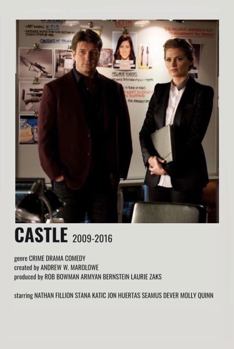 Castle Poster Tv Show, Castle Tv Show Aesthetic, Castle Movie, Castle 2009, Seamus Dever, Castle Tv Series, Bones Tv Show, Aesthetic Film, Castle Tv Shows