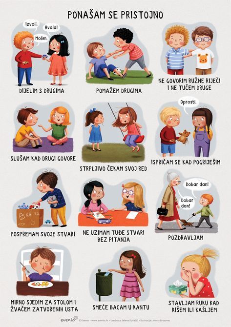 Good manners - poster for kids :: Behance Pravila U Vrticu, Razredna Pravila, Good Manners For Kids, Respecting Others, Manners For Kids, Emotions Preschool, Preschool Activities Printable, Social Skills For Kids, Art Kits For Kids