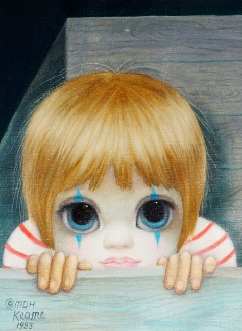 Margaret Keane, 1983 Margaret Keane Big Eyes Painting, Margaret Keane Paintings, Margaret Keene, Margret Keane, Keane Paintings, Big Eyes Movie, Keane Artist, Big Eyes Margaret Keane, Keane Big Eyes