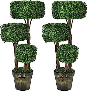 Fake Plant Faux Greenery Plant Indoor & Outdoor Decoration for Home Office Garden Patio Entrance Shaped Boxwood, Spiral Tree, Topiary Tree, Home Office Garden, Artificial Topiary, Plant Indoor, Fake Trees, Boxwood Topiary, Office Garden