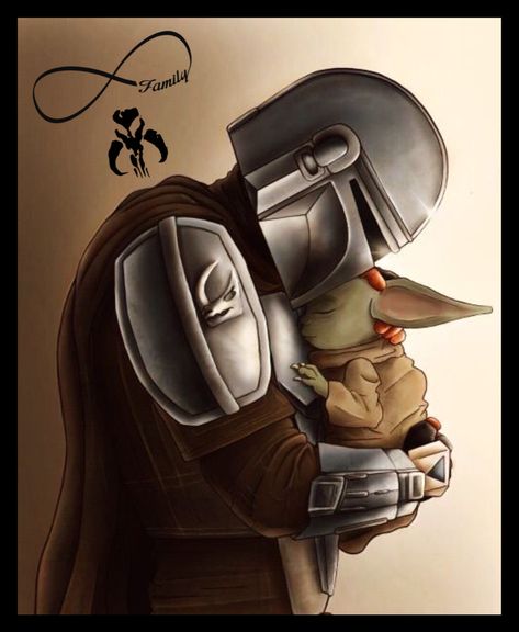 Cool Pjs, The Mandalorian Art, Yoda Artwork, Mandalorian Art, Star Wars Art Drawings, Yoda Art, Bobba Fett, Star Wars Painting, Star Wars Facts