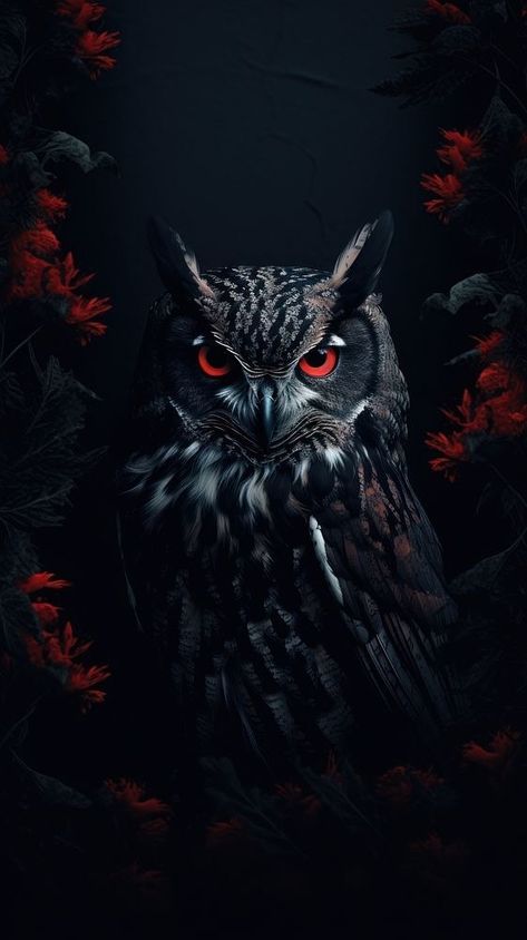 Black Owl Wallpaper, Owl Wallpaper Dark, Iphone Wallpaper California, Owl Wallpaper Iphone, Animal Magazines, Owl Black, Owl Animal, Glitter Wall Art, Owl Images