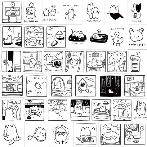 Anime Black And White, Black And White Graffiti, 달력 디자인, Printable Sticker Sheets, Graffiti Words, Korean Stickers, Black And White Stickers, Graffiti Stickers, Stickers Kawaii