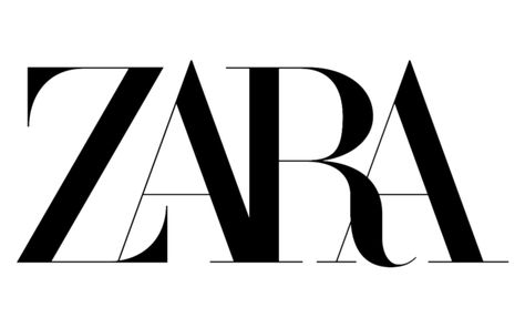 Zara Logo, Fashion Logo Inspiration, Free Business Logo, Preppy Brands, Business Fonts, Custom Business Signs, Png Logo, Fashion Logo Branding, Fast Fashion Brands