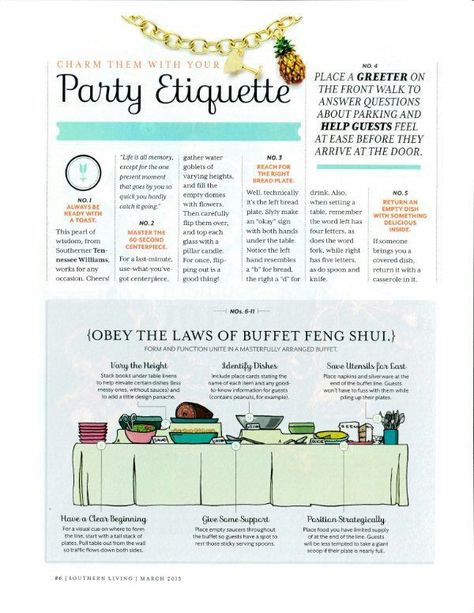 Party Etiquette Party Etiquette, Table Etiquette, Buffet Party, Dining Etiquette, Table Manners, Etiquette And Manners, Party Buffet, Party Entertainment, Vintage Modern