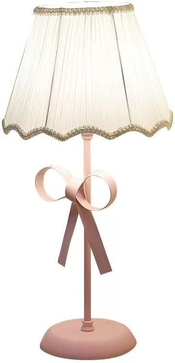 ISSPTYB Nordic White Table Lamp for Girl Bedroom Single Cute Bow Pink Table Lamp with Fabric Shade Decorative Modern Bedside Night Light Coastal Nightstand Desk Lighting for Kids Bedroom Reading - Amazon.com Coastal Bedside Table, Desk Lamp Ideas, Coastal Nightstand, Modern Bedside Lighting, Girls Lamp, Desk Lighting, Nightstand Desk, Reading Desk, Pink Girl Room