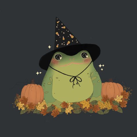 Witch Frog, Halloween Frog, Wizard Frog, Frosch Illustration, Arte Indie, Frog Illustration, Frog Drawing, Frog Art, A Frog