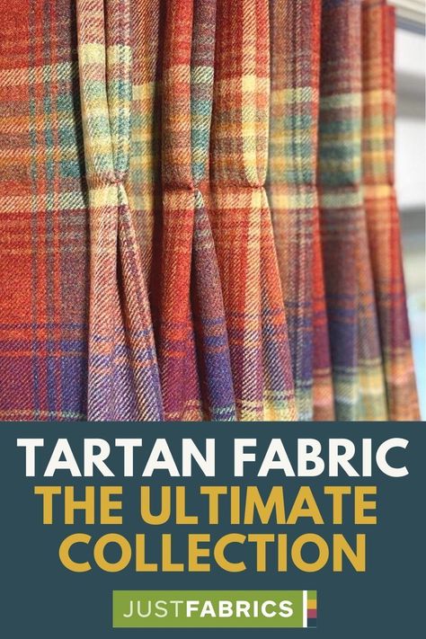 Tartan Curtains Living Room, Tartan Fabric Pattern, Tartan Furniture, Tartan Chair, Tartan Curtains, Tartan Decor, Scottish Interiors, Scottish Decor, Rustic Country Home