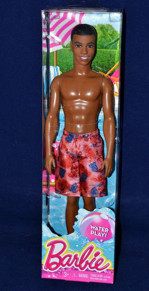 Black Ken Doll, Ken Barbie Doll, Mouse Images, Ken Barbie, Mickey Mouse Images, Ken Dolls, Water Play, Ken Doll, Barbie Friends