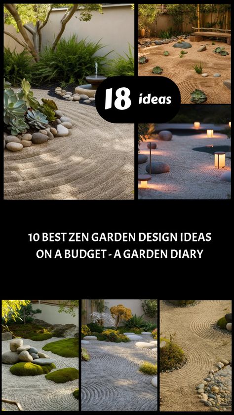 I discovered 10 budget-friendly Zen garden design ideas that transform your space into a tranquil retreat—wait until you see the stunning transformations! Small Interior Garden, Small Zen Garden Ideas Outdoor, Zen Garden Design Meditation Space, Japan Garden Design, Small Zen Garden Ideas, Zen Backyard Ideas, Zen Garden Backyard, Zen Backyard, Garden Design Ideas On A Budget