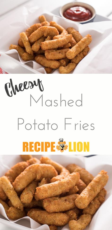 These mashed potato fries are the indulgent party appetizer you didn't know you needed! French Fries From Mashed Potatoes, Mash Potato French Fries, Fried Mashed Potatoes Fries, Mash Potato Fries, Mashed Potato Fries Recipe, Mashed Potato French Fries, Mashed Potatoes Fries, Mashed Potato Fries, Carnival Recipes