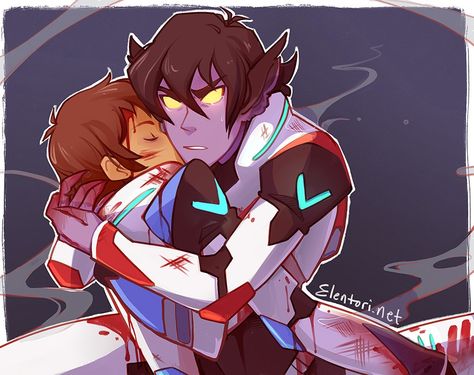 Galra!Keith and injured Lance / Klance Elentori Art, Voltron Tumblr, Keith Lance, Klance Fanart, Klance Comics, Keith Kogane, Voltron Comics, Form Voltron, Voltron Ships