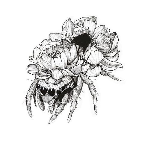 1975 Tattoo, Gotik Tattoo, Tattoos Meaningful, Spider Tattoo, Plant Tattoo, Thigh Tattoos, Spooky Tattoos, Dark Art Tattoo, Tattoo Style Drawings