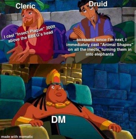 Dnd Humor Memes Funny, Dungeons And Dragons Funny, Funny Dnd Character Ideas, D&d Druid, Dnd Things, Dnd Druid, D D Funny, Dnd Memes, Dnd Stories