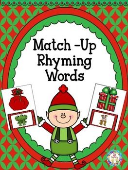 Christmas Rhyming Activities, Christmas Rhyming, Christmas Language Arts, Rhyming Pictures, Morning Meeting Activities, Meeting Activities, Early Childhood Activities, Reading Center, Preschool Winter