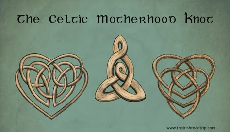 Mother Daughter Celtic Knot, Celtic Knot Meaning, Celtic Mother Tattoos, Celtic Motherhood Tattoo, Small Celtic Tattoos, Motherhood Symbols, Celtic Knot Meanings, Mother Daughter Symbol, Celtic Motherhood Knot