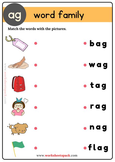 Short A Family Words Worksheet, Read And Match Cvc Words, Ag Cvc Words Worksheets, Ag Family Words Worksheet, Ag Words Worksheets, Ad Words Worksheets, Ag Family Words, Ag Worksheets, Ag Words