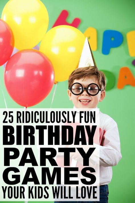 If you're organizing a birthday party for your little one and need help finding the perfect games for kids to keep your guests happy, this collection of 25 ridiculously fun birthday party games for kids is a great place to start! There are so many fabulous birthday ideas for all ages in this list, and these games make great boredom busters for cold winter days! Fun Birthday Party Games, Fun Games For Girls, Cheap Birthday Party, Party Games For Kids, Kid Games, Birthday Party Games For Kids, Games For Boys, Birthday Party Activities, Fun Birthday Party