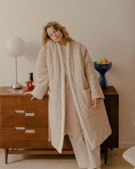 This Robe Is Practically a Wearable Duvet, and I Absolutely Need It Brighton Townhouse, Home Wear, Brighton, Stylish Outfits, Duster Coat, Chic Style, Duvet, Autumn Fashion, Pajamas