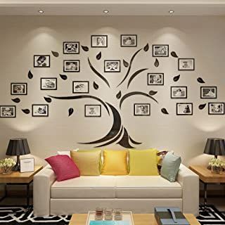 Amazon.com : Family Tree Photo Frames Family Tree Wall Decor, Family Tree Photo Frame, Family Tree Wall Art, Modern Living Room Wall, Family Photo Wall, Family Tree Wall, Living Modern, Tree Wall Decor, Gallery Wall Decor