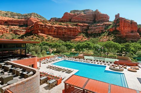 The Best Hotel Pools to Cool Down In This Summer | Vogue Enchantment Resort Sedona, Sedona Resort, Sedona Hotels, Sedona Vacation, Hotel Swimming Pool, Couples Resorts, Spa Retreat, Sedona Az, Best Spa