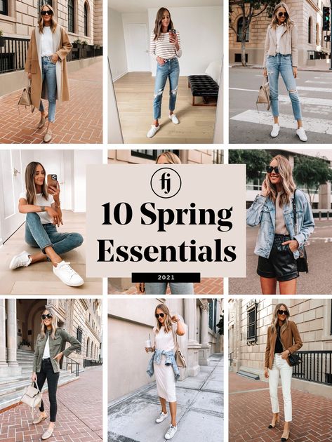 Need a wardrobe refresh for spring? Click to see the top 10 essentials needed for your spring wardrobe this year. Outfit For Spring 2023, Women’s Spring Outfits 2024, Spring Staple Pieces, Spring Jeans Outfit 2023, Outfit Spring 2023 Women, Sight Seeing Outfit Spring, 2024 Spring Outfits For Women, Spring Walking Outfit, Spring Looks For Women 2024