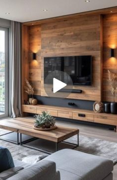 Storage Daybed, Mounted Tv Ideas, Mounted Tv Ideas Living Rooms, Aesthetic Eating, Wood Chair Diy, Modern Tv Room, Living Room Decor Brown Couch, Feature Wall Living Room, Wood Light Fixture